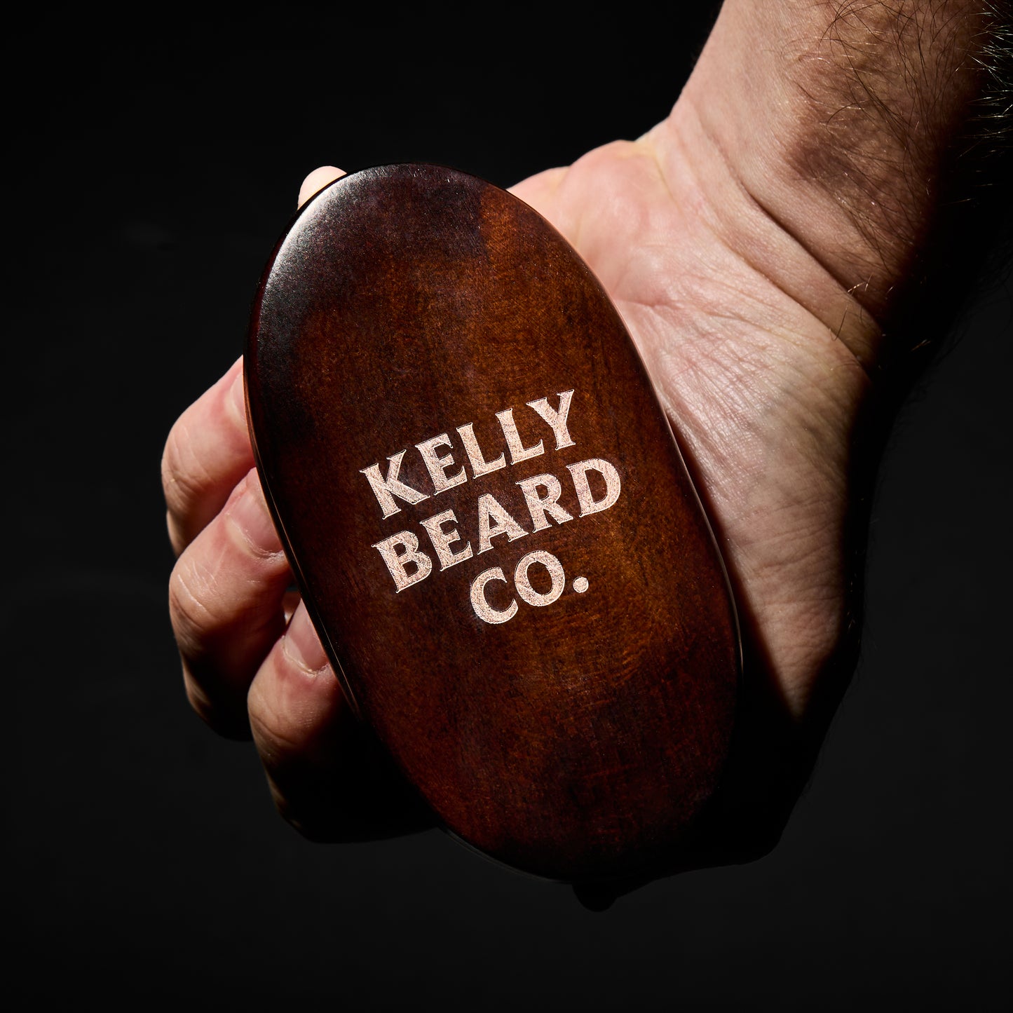 Kelly Beard Co. Iron Beard Brush — Boar Bristle