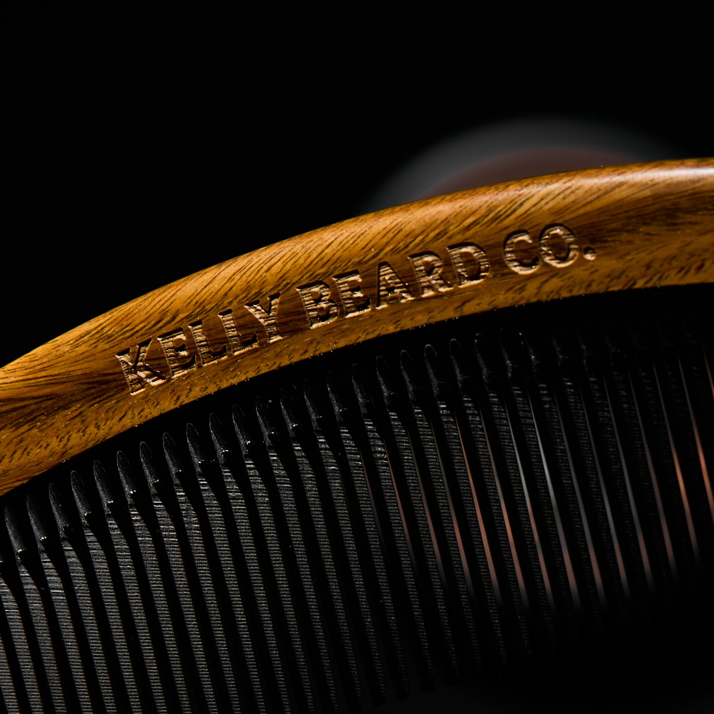 Kelly Beard Co. Iron Beard Comb — Horn & Sandalwood