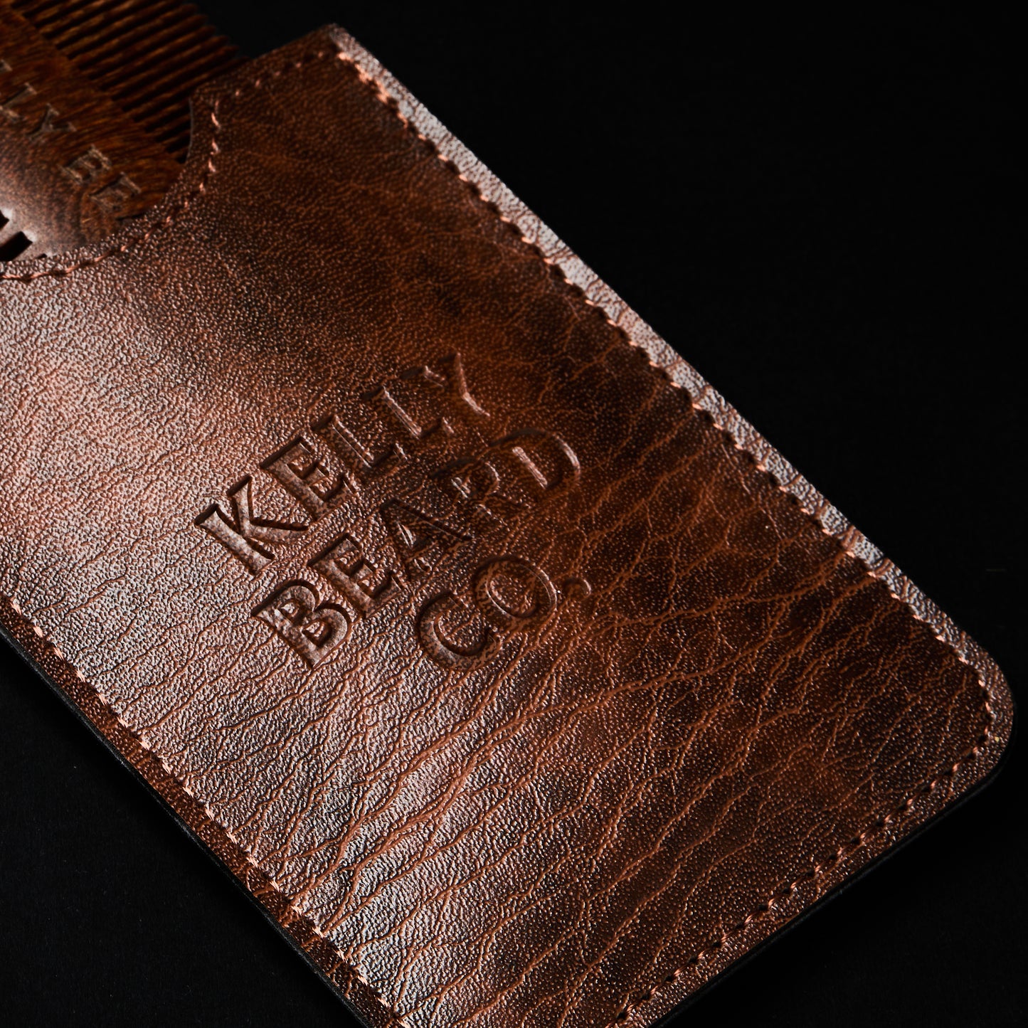 Kelly Beard Co. Iron Pocket Comb & Case