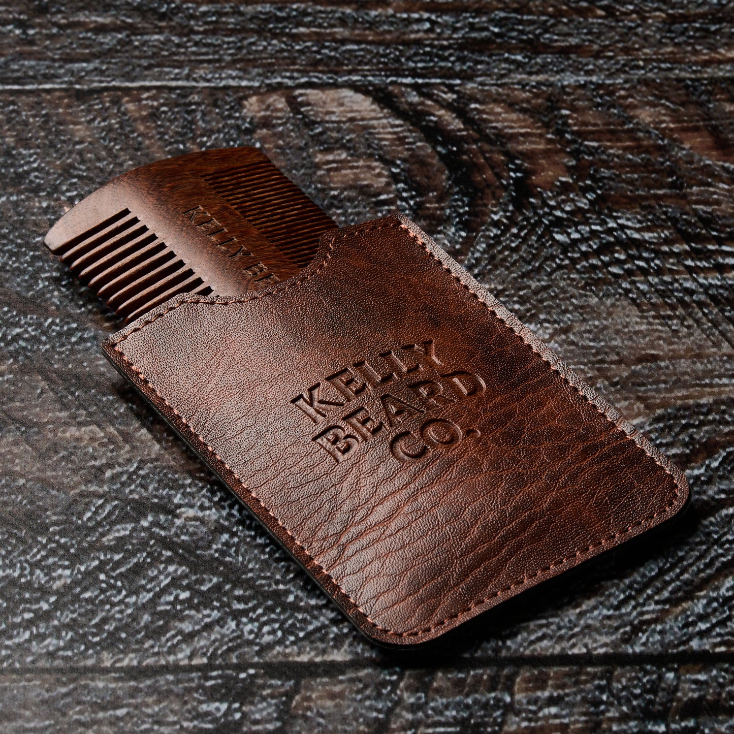 Kelly Beard Co. Iron Pocket Comb & Case